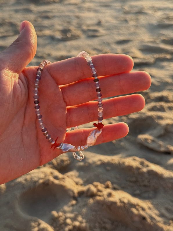 ⁦שרשרת אמטיסט משולבת⁩ – תמונה ⁦3⁩